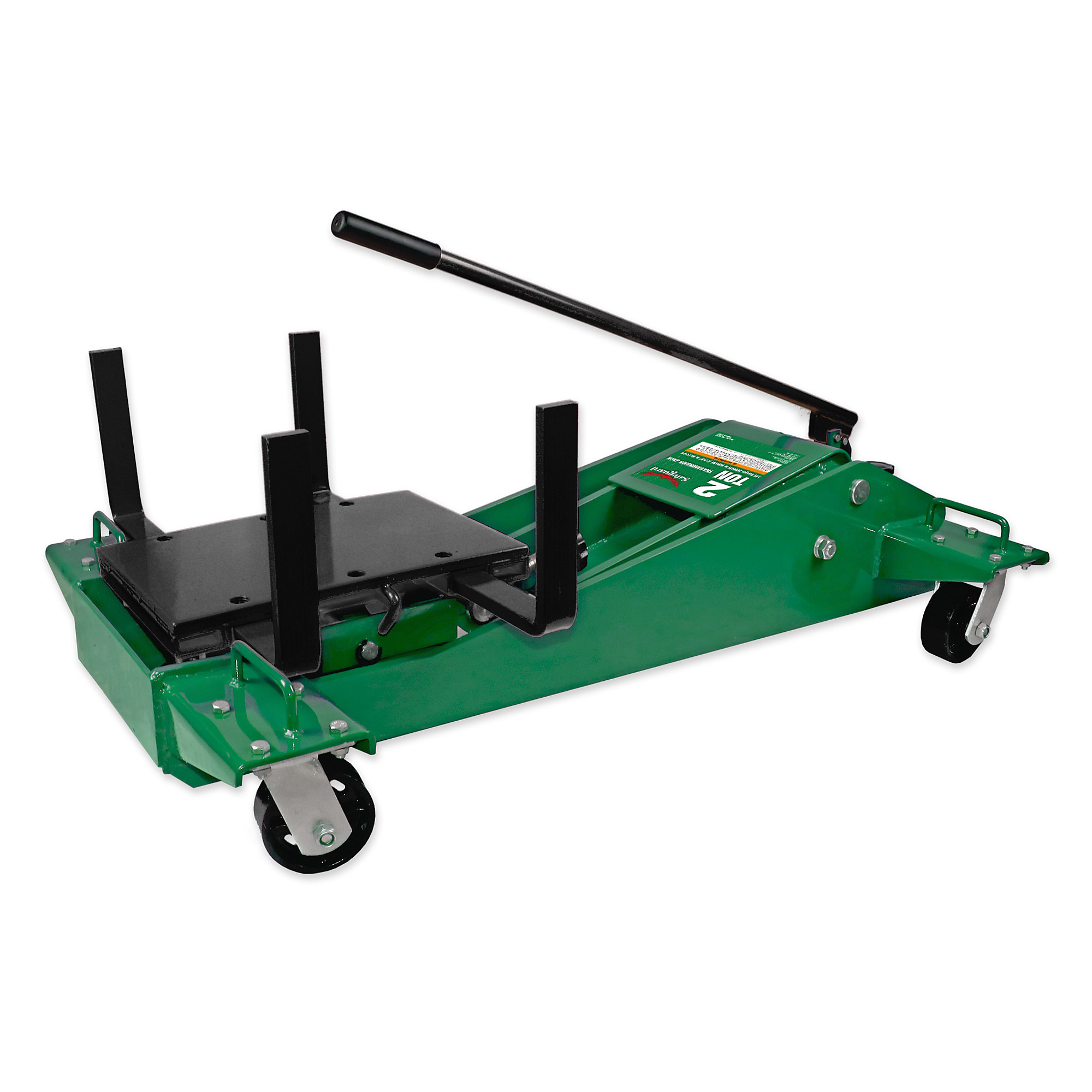 Safeguard Heavy-Duty Floor Transmission Jack — 2-Ton Capacity, Steel Frame, Model# 65320